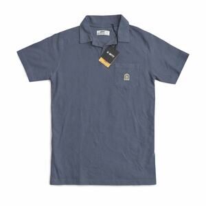 Jetty Men’s Polo Shirt Size Small Blue Gray Short Sleeve Pocket NWT